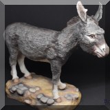 P04. Boehm porcelain Donkey figurine. 9&rdquo;h 